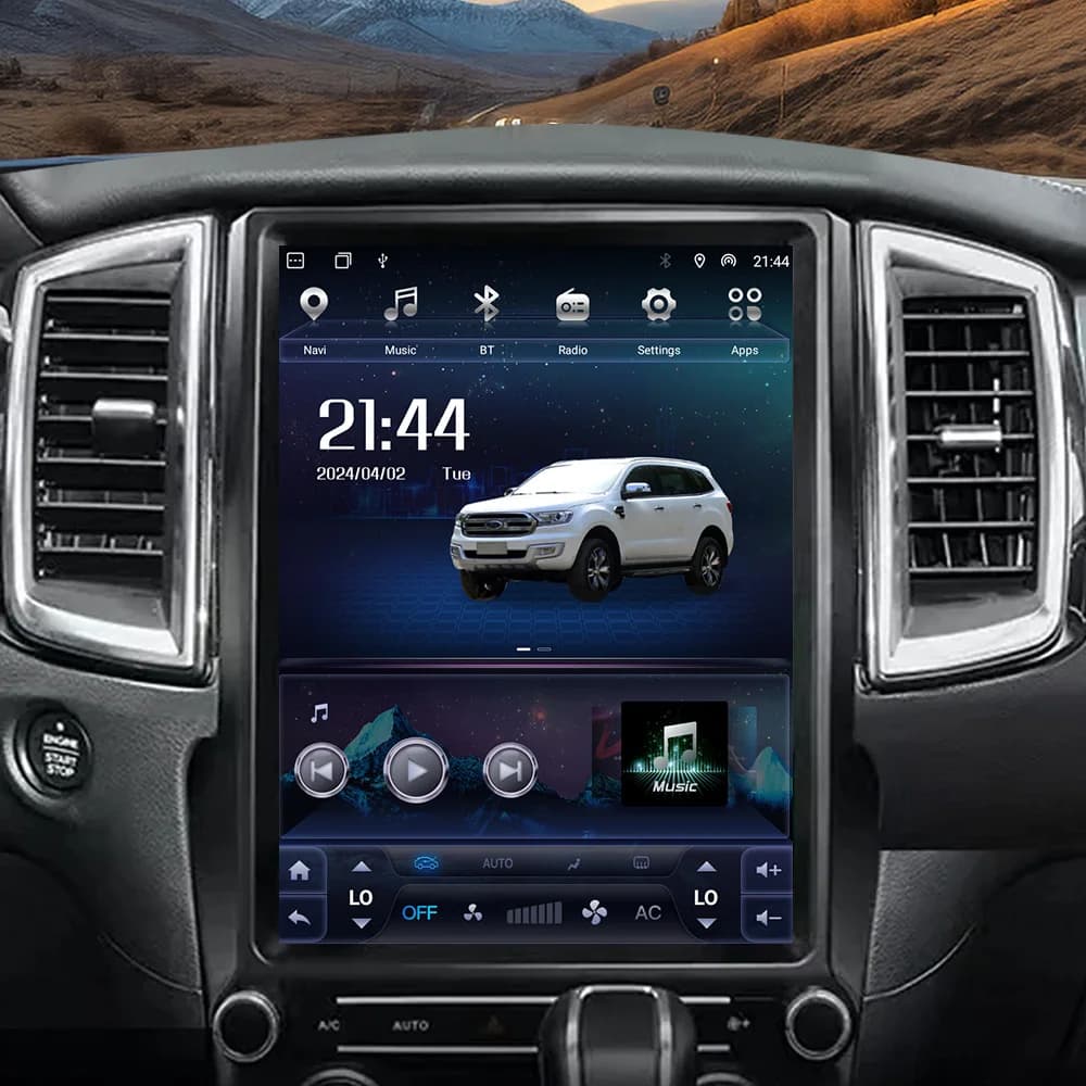 12.1inch For Ford Ranger 2015 - 2021 Android 14.0 Tesla screen GPS navigation carplay multimedia player radio wireless head unit