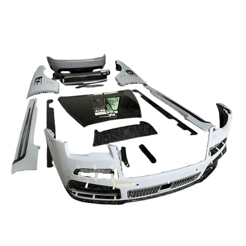 High Quality M Style Dry Forged Carbon Fiber Body Kits With Front Rear Bumper Diffuser Spoiler Fit For Phantom