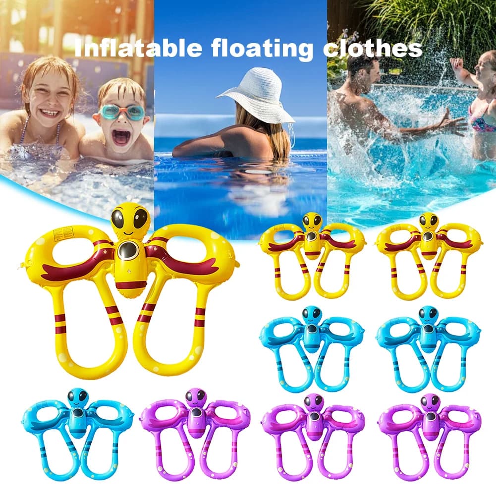 Nuova giacca da nuoto gonfiabile Accessori per piscina Gilet da nuoto per sport acquatici in PVC Fibbia regolabile Costume da bagno galleggiante ispessito