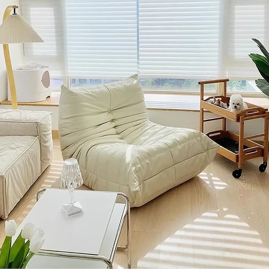 Divano Pigro, Reclinabile o Trasformabile in Letto, Tatami da Soggiorno, Divano a Sacco, Divanetto Singolo, Poltrona Relax da Soggiorno