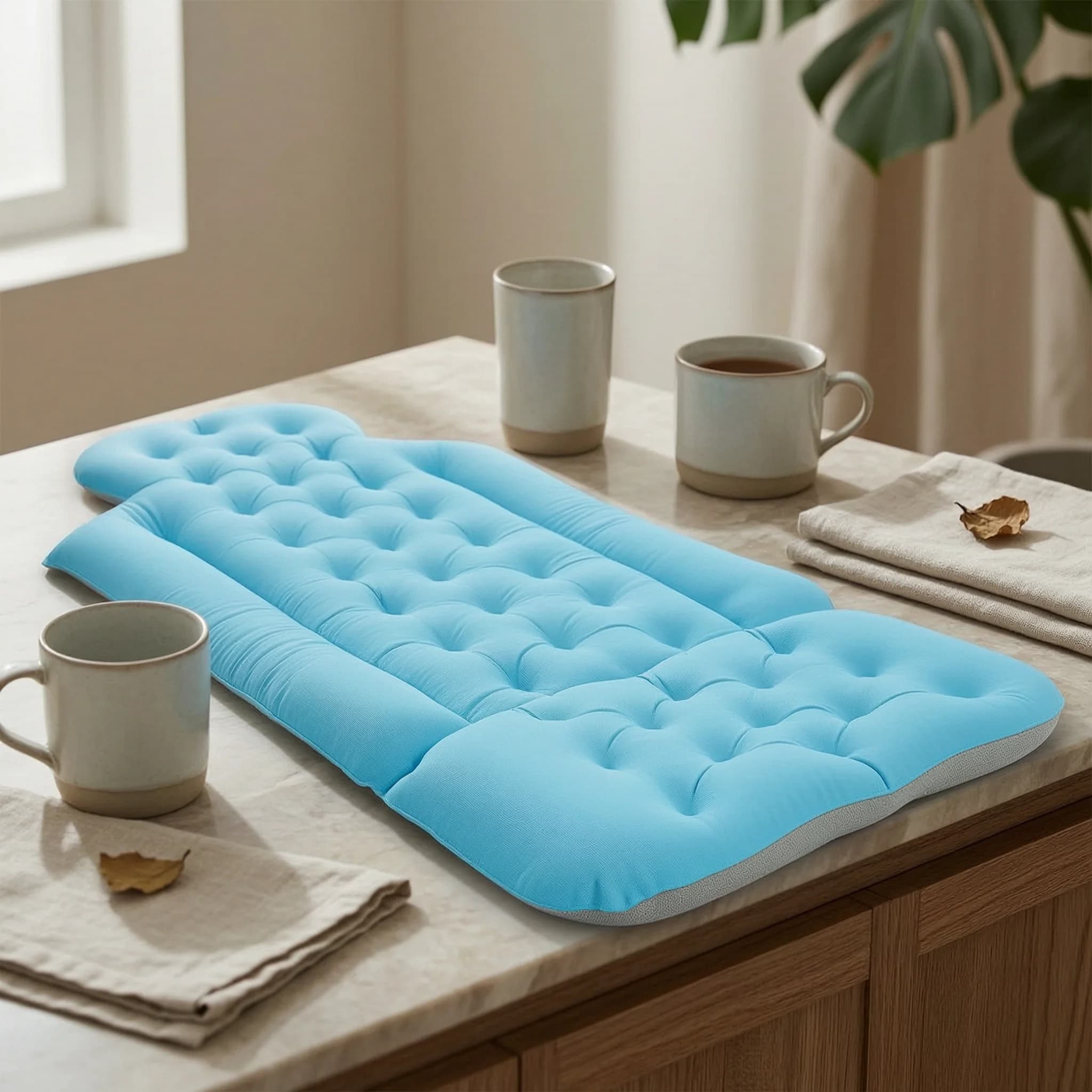 Spa Bath Pad Additional Thick Padding Full Full-Figure Bathtub Mat Non-Slip Bathtub Lounger Quick-Drying & Breathable Bathroom
