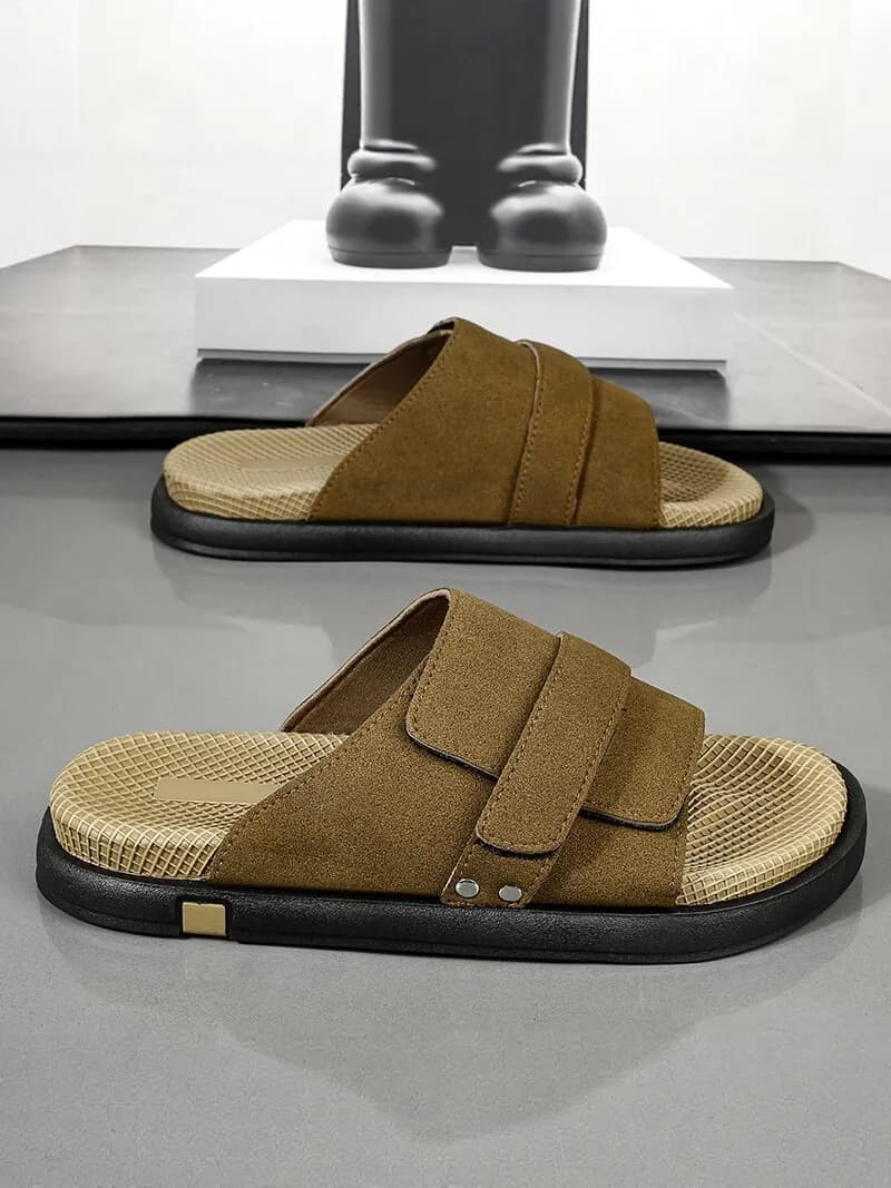 Men's Summer 2026 Anti-Slip Wear-Resistant Soft Bottom Sports Slippers Large Size Casual One-Strap Sandals