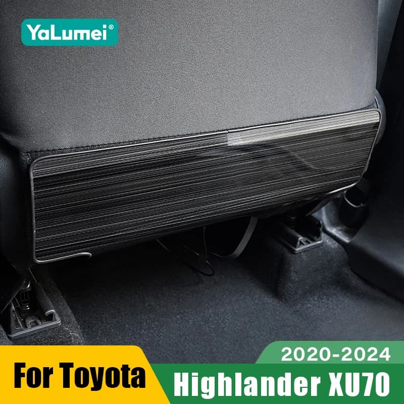 Per Toyota Highlander XU70 Kluger 2020 2021 2022 2023 2024, Protezione Antigraffio per Sedile Posteriore in Acciaio Inox, Accessori Auto