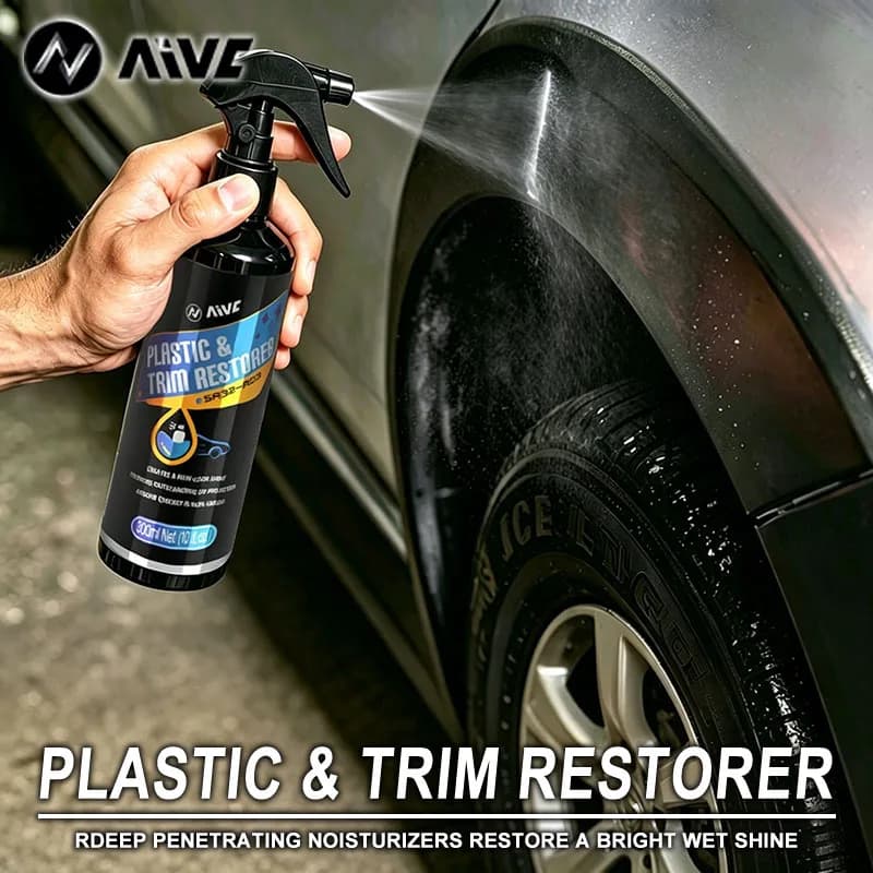 Rinnovatore per plastica effetto nero lucido, prodotti per la pulizia dell'auto, lucidante per auto, rivestimento protettivo, rinnovatore per finiture in plastica e gomma, detailing auto