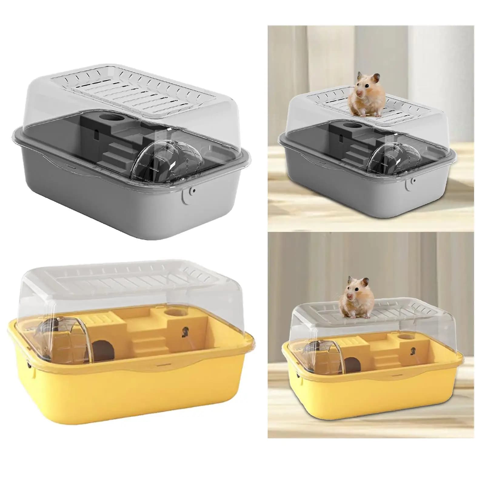 Large Hamster Cage with Water Bottle Exercise Playing House Mice Rats Rabbit