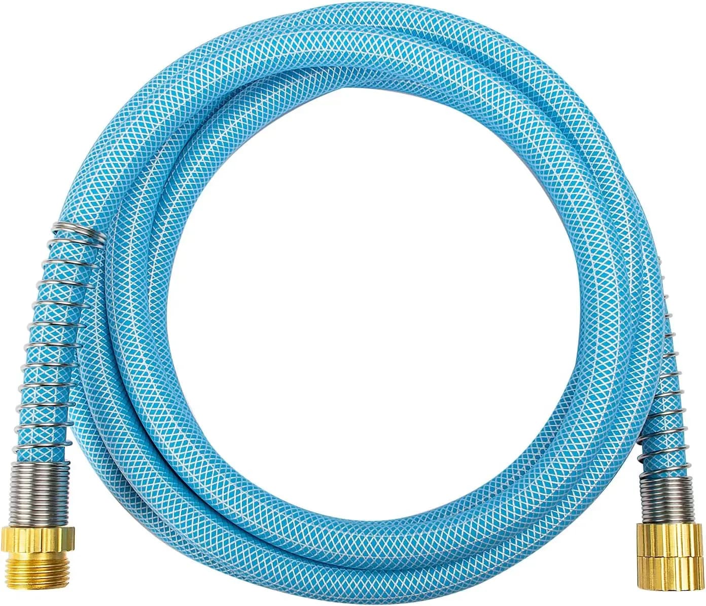 Tubo da Giardino Anti-Piega Resistente da 3,6 m, Flessibile e Adatto all'Acqua Potabile con Raccordi in Ottone Massiccio da 3/4 di Pollice