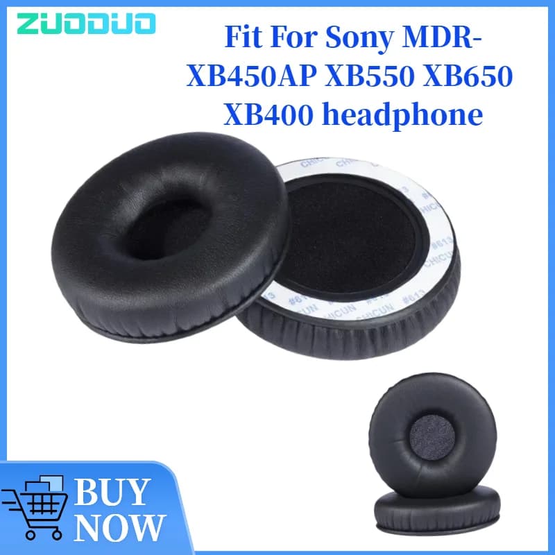 ZUODUO Replacement Foam Earring Bearings Cushion Liner for Sony MDR-XB450AP XB550 XB650 XB650 XB400 earphones
