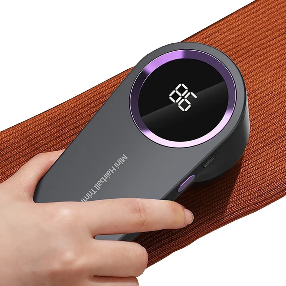 Levapelucchi Elettrico con Display Digitale, Rimuovi Pelucchi e Fiocchi, Ricaricabile USB per Vestiti e Maglioni