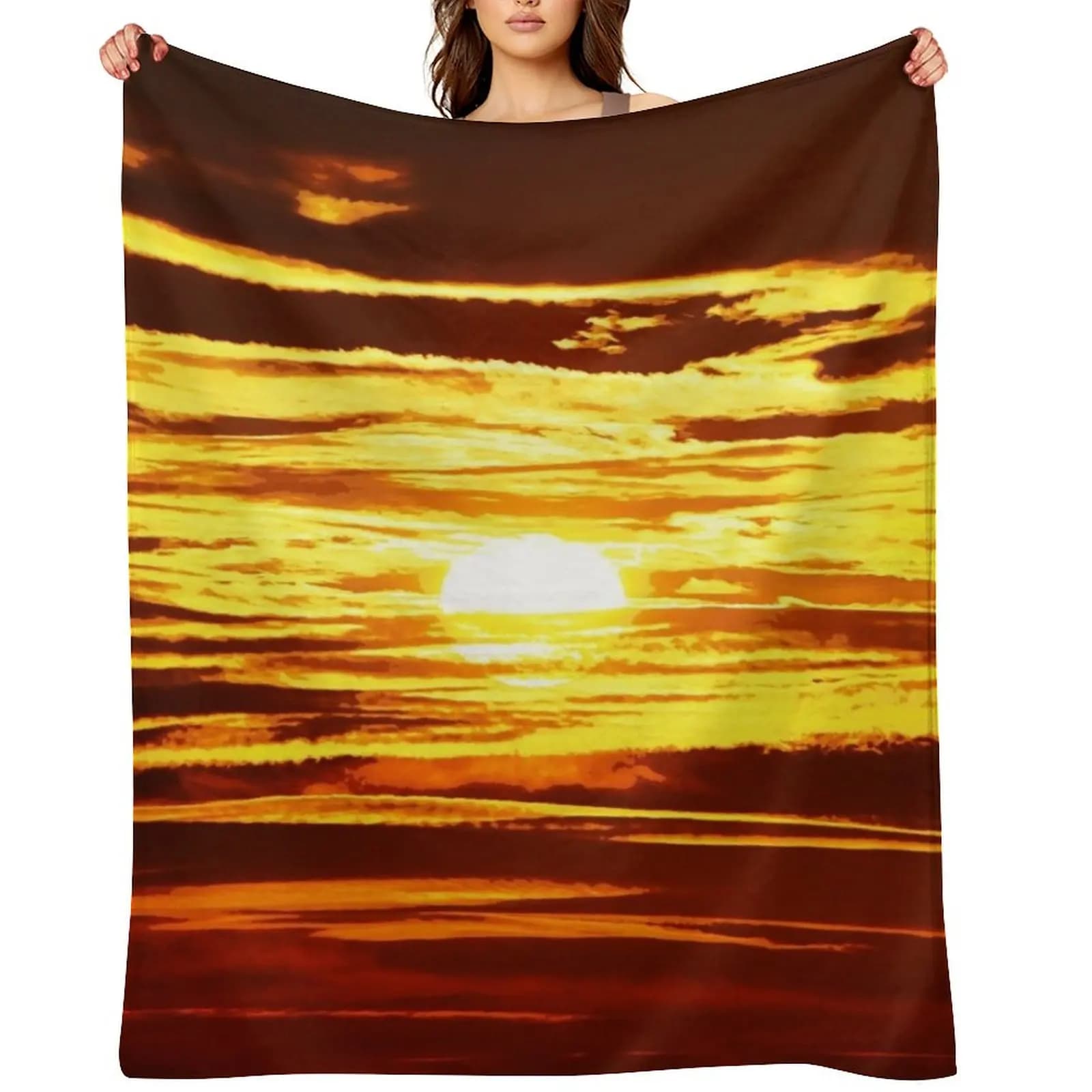 Setting of the sun Shooting blanket Luxury brand fur coat multipurpose quilt cover