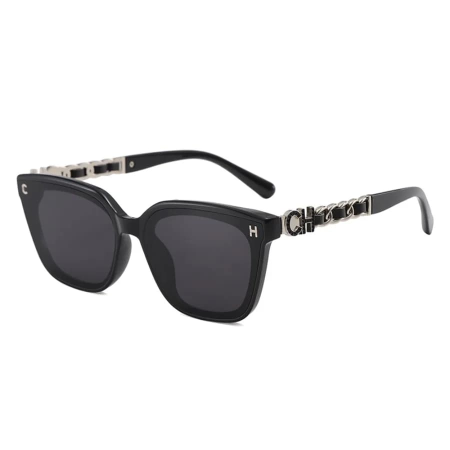 Fashionable sunglasses, women's anti-ultraviolet 2025 new sunglasses, women's high-end sunscreen, big face and slimming glasses