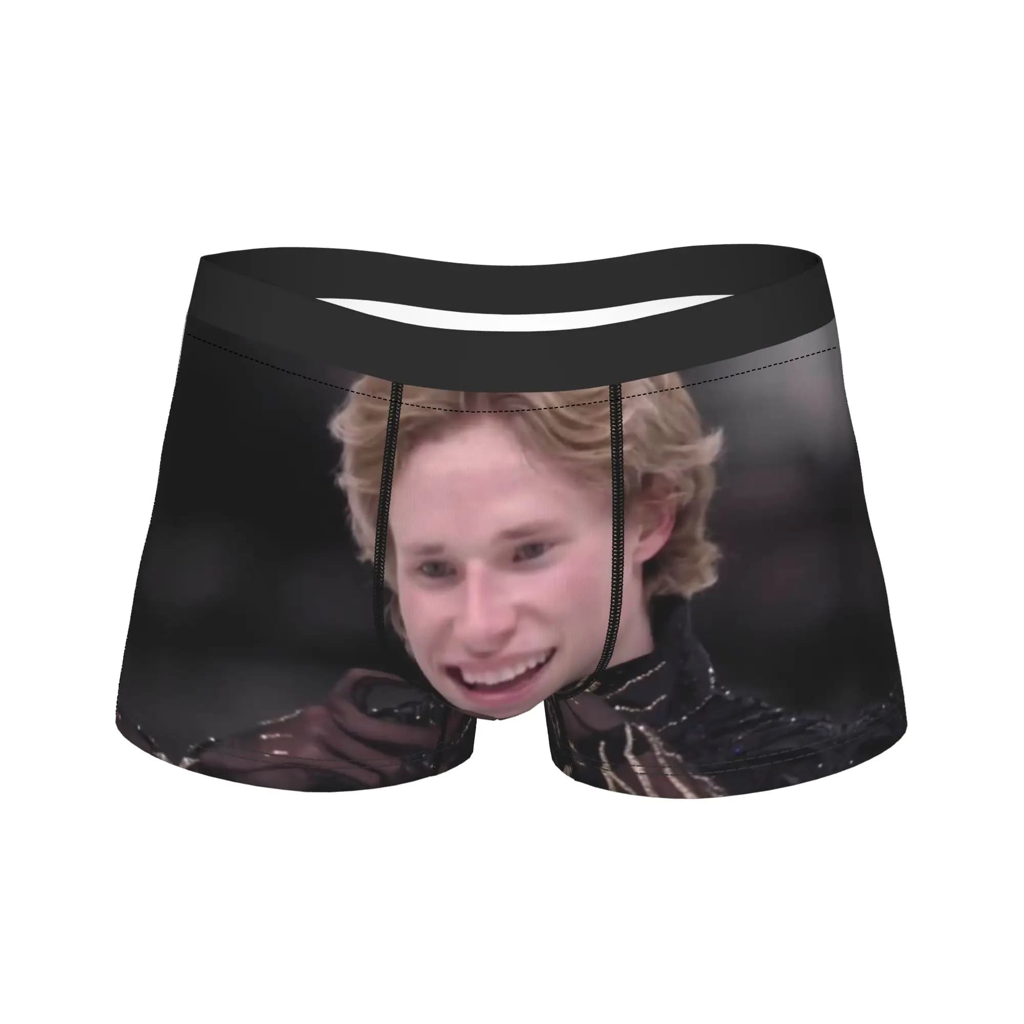 Ilia Malinin Ice Art Figure Skating Quad Jump Boxers Gag Gift For Men Humorous Underwear Boxer Briefs