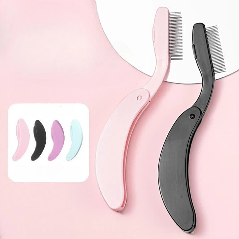 Small Folding Eyelash comb Folding Hair Separator for Eyelash Cosmetics Accessories for Eyelashes Tools For Eyebrow Combo