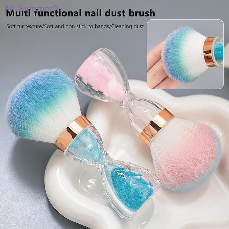 Professional Nail Art Brush for Clessidra Shape, Polish Cleaning Brush, Accessories and Tools for Manicure
