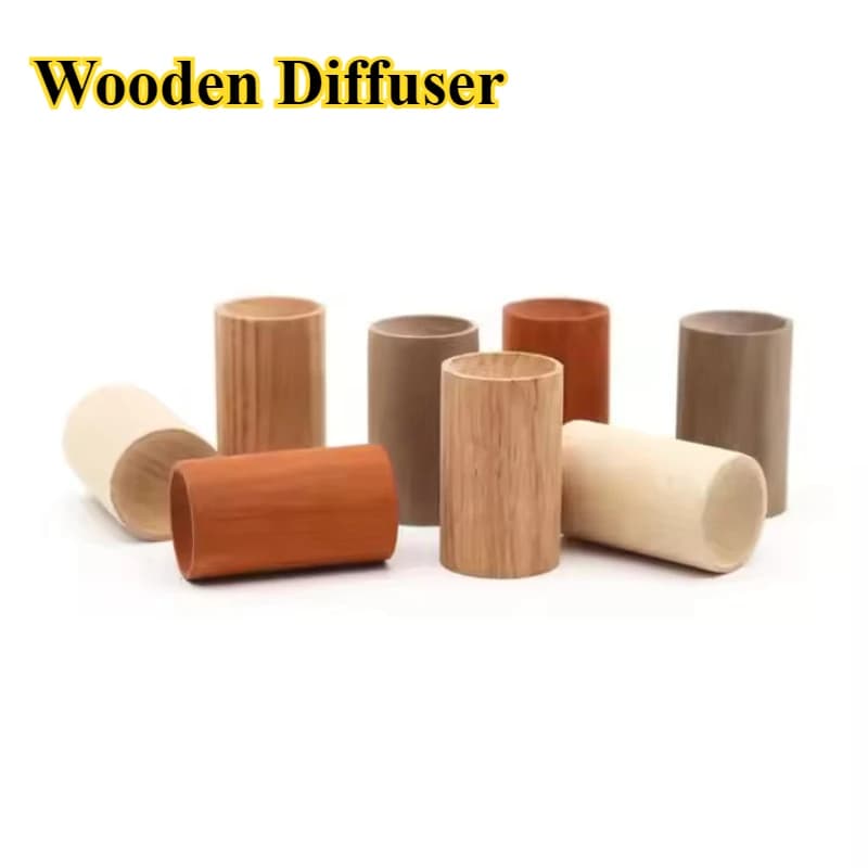 5PCS Diffusore di oli essenziali per aromaterapia in legno Diffusore di fragranza Diffusa di legno Rinfrescante Aiuto per il sonno per la fragranza domestica