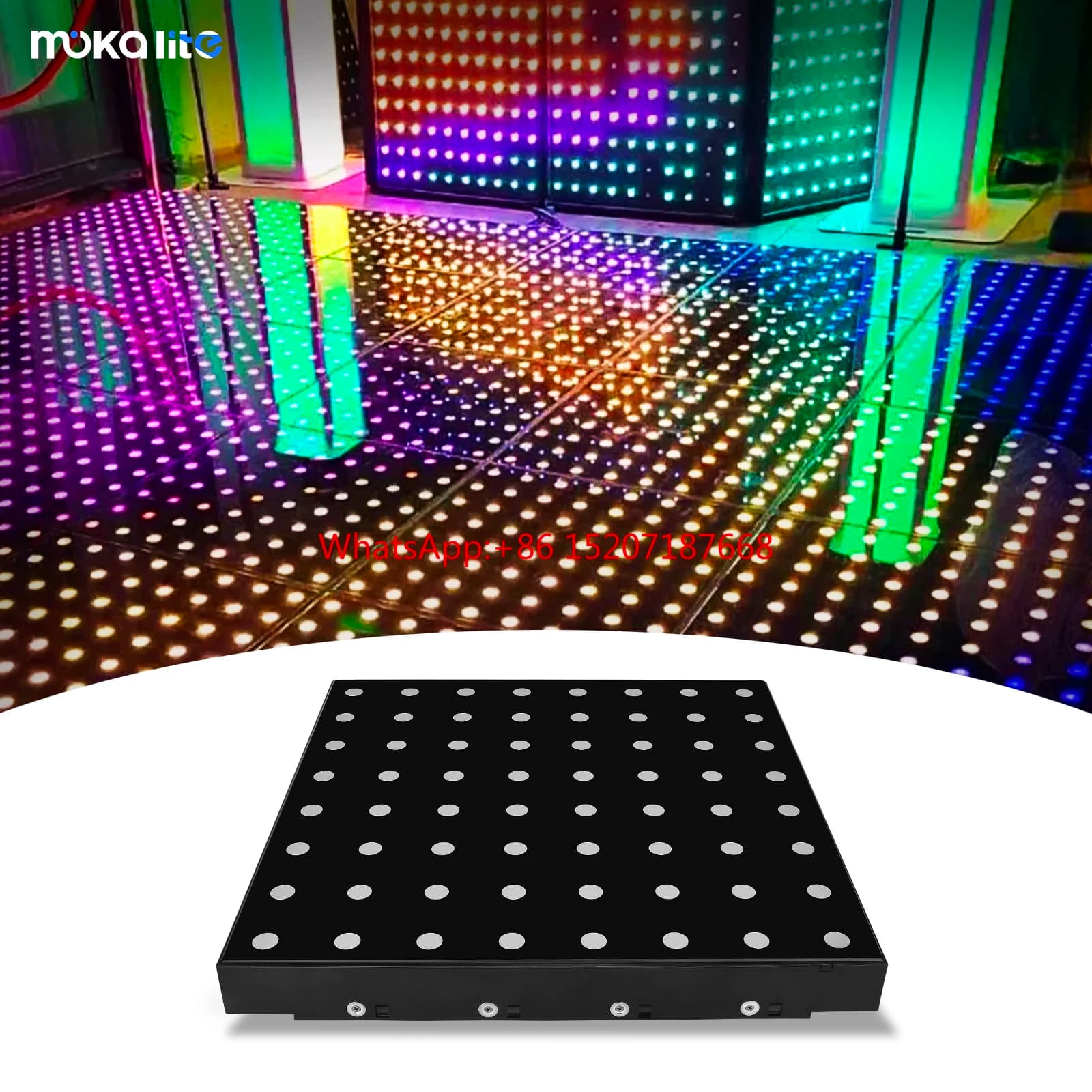 Il LED illuminato magnetico illuminato per esterni illumina il prezzo delle piastrelle dei pannelli da ballo da discoteca digitale da 64 pixel per il matrimonio