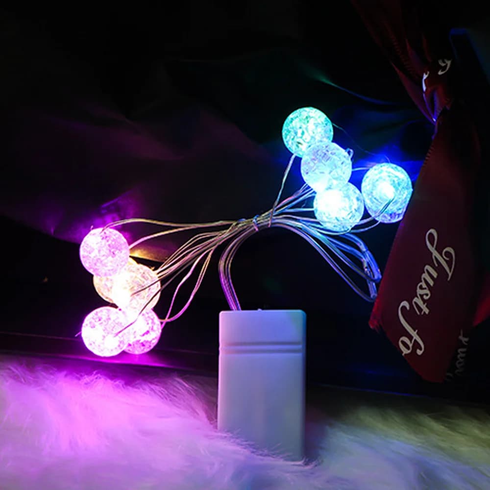 Luci di fata a filo di rame a Led luci a corda a sfera a LED impermeabili ghirlanda a batteria decorazione per feste di natale di nozze fai da te