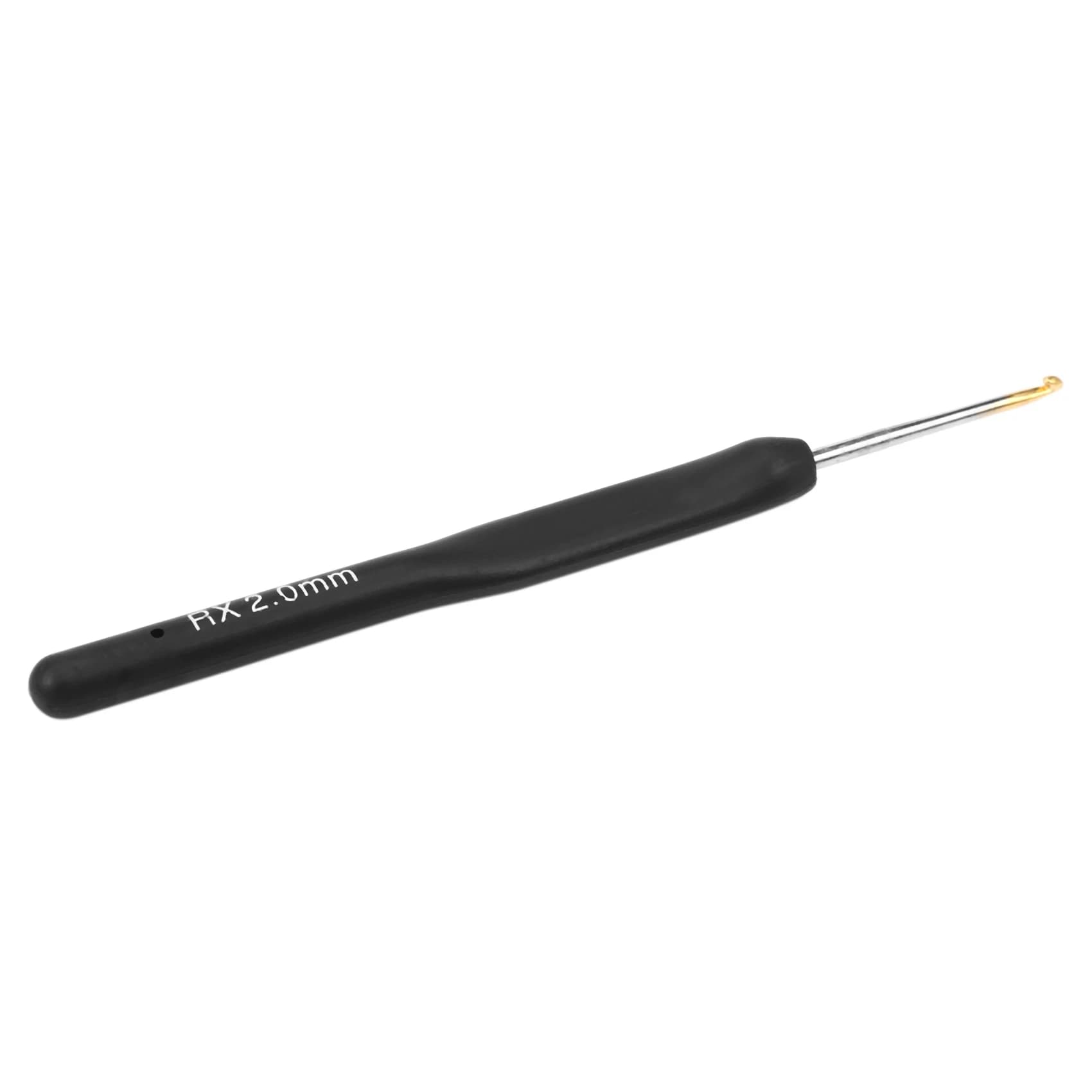 AA94-16Pcs / Set Black Knitting Needles Plastic Handle Crochet Hooks For Knit DIY Craft Loom Tool Weaving Kit Braid