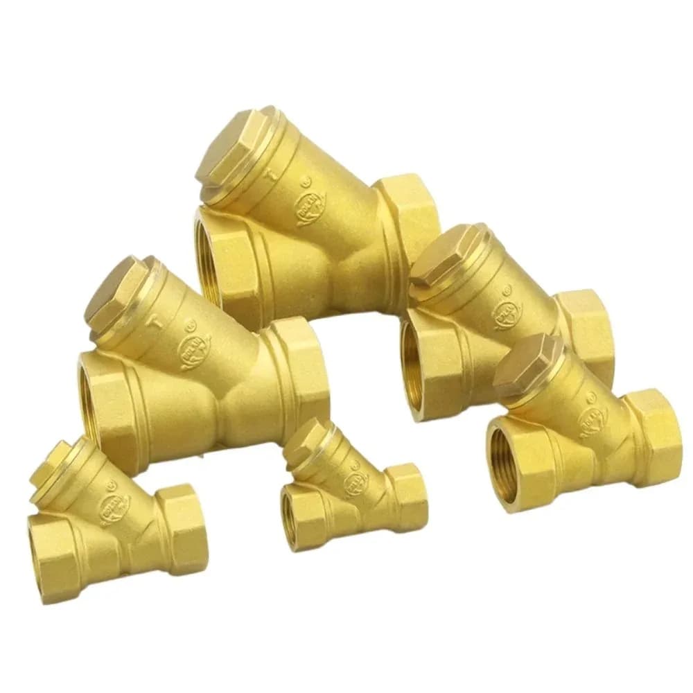 1/2 "3/4" 1 "BSP Filettatura Femmina In Ottone In Linea Tipo Y Filtro Filtro Valvola Raccordo Per Tubi Adattatore del Connettore Per L'acqua