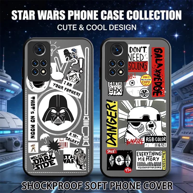 Fantastica custodia per telefono con set Darth Vader Stormtrooper Star Wars per Xiaomi Redmi Note 15 14 13 12 11 10 9 Pro Plus 4G 5G 12S 11S 10S 9S