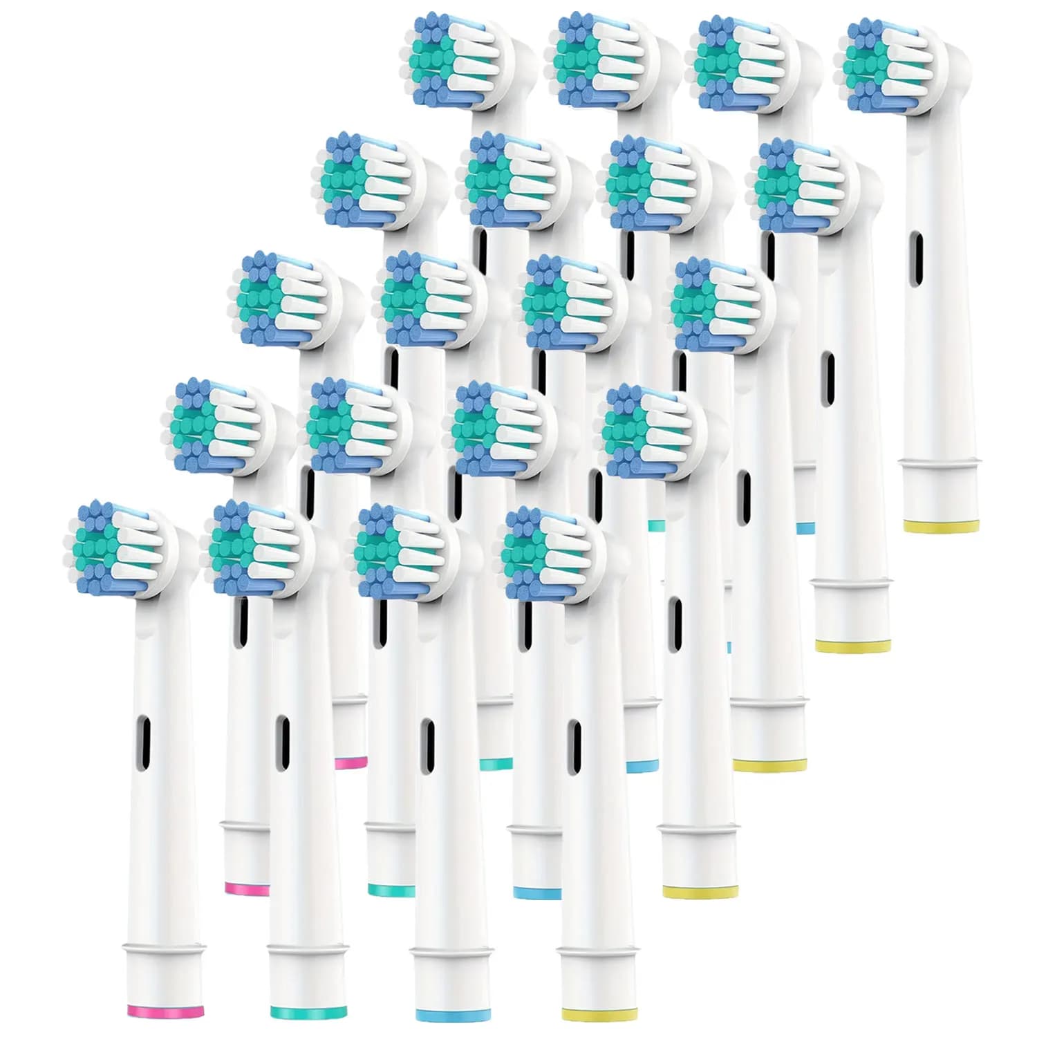 4/8/16 pezzi Testina per spazzolino compatibile con spazzolino elettrico Braun Oral B, testine di ricambio per spazzolino per Oral B Pro 600 2000