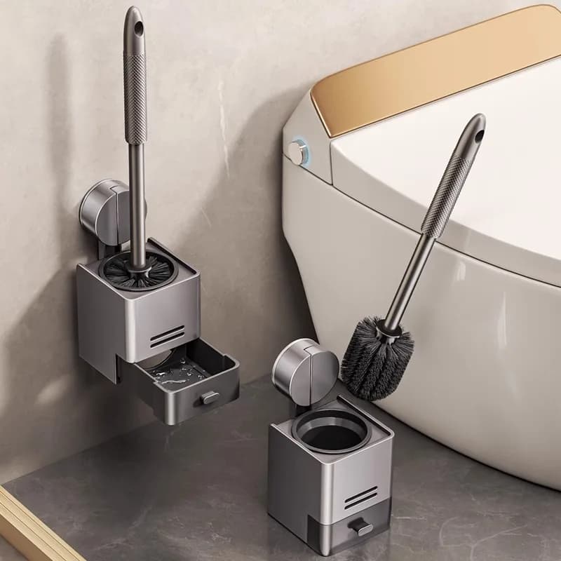 Spazzola per WC domestica, spazzola per la pulizia del WC del bagno