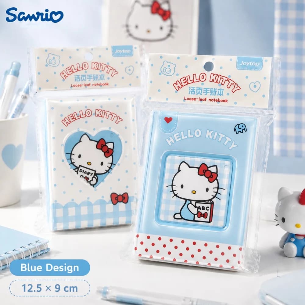 Genuine Sanrio Hello Kitty M5 Binder Notebook Loose Leaf Memo Journal Pocket Planner Refillable Notepad Office Study Supply