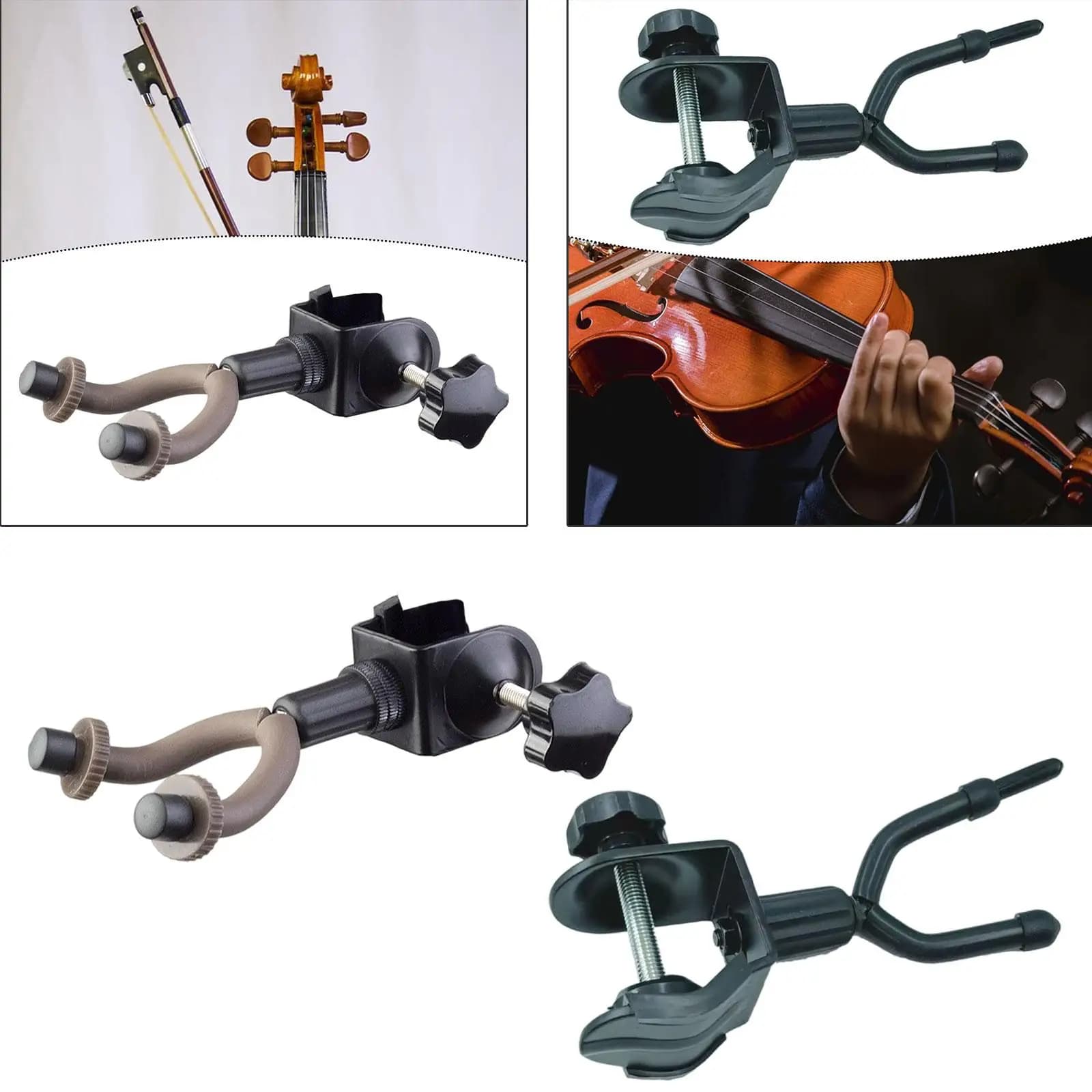 Supporto per violino per supporto per microfono, gancio per viola, gancio per prestazioni di mandolino Erhu Ukulele