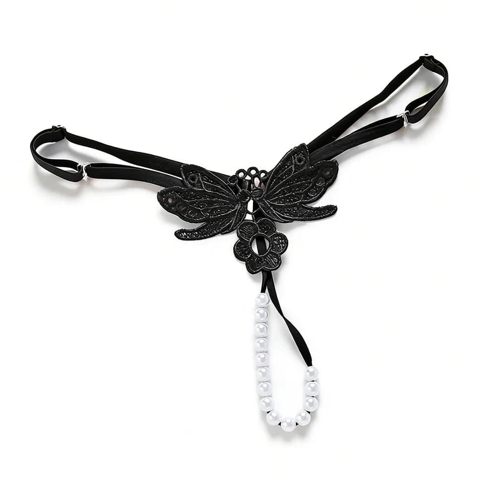 New Sexy Women's Underwear Female Lace G String Thongs ladies Embroidery pearl Panties Temptation Low-waist Briefs Sexy Lingerie