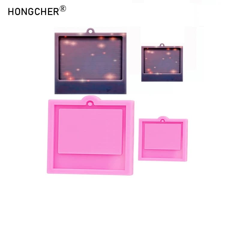 Orecchini a specchio lucido Ciondolo Portachiavi Ciondolo 1 Grande 1 Piccolo Stampo in silicone Decorazione per animali domestici fai da te Ciondolo Stampo antigoccia in cristallo epossidico