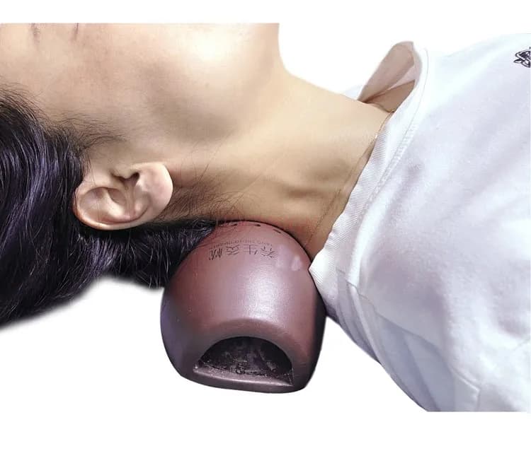 Cuscino per moxibustione di sabbia viola riparazione della vertebra cervicale dispositivo di moxibustione caldo lombare per la salute speciale aiuta a dormire