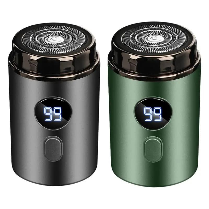 Small electric travel hair shaver with digital display Face shaving kit Rechargeable face shaver for dad