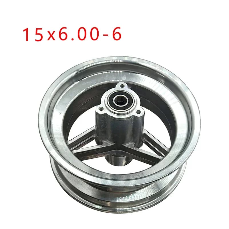 6 Inch 15x6.00-6 Aluminum Alloy Hub For Little Mini Citycoco Electric Scooter Four-wheel Front Wheel 10x4.00-6 Rim Modified Part
