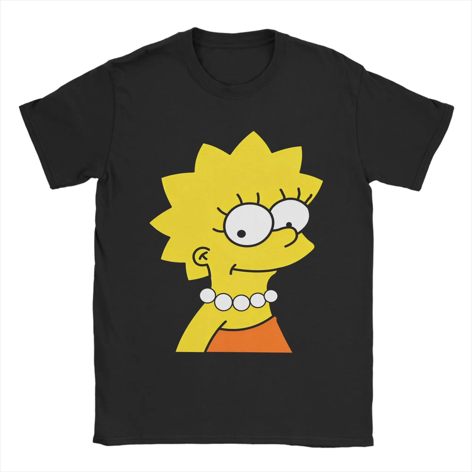 Maglietta Anime S-Simpsons per Uomo e Donna, T-Shirt in Cotone con Collo Tondo, Maglietta Cartoon Carina per Ragazze, Abbigliamento a Maniche Corte per Feste