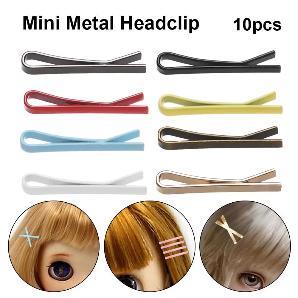 10pcs Cute Accessories Princess Children Hair Clip Mini Metal Headclip Headwear Hairclip Head Clips