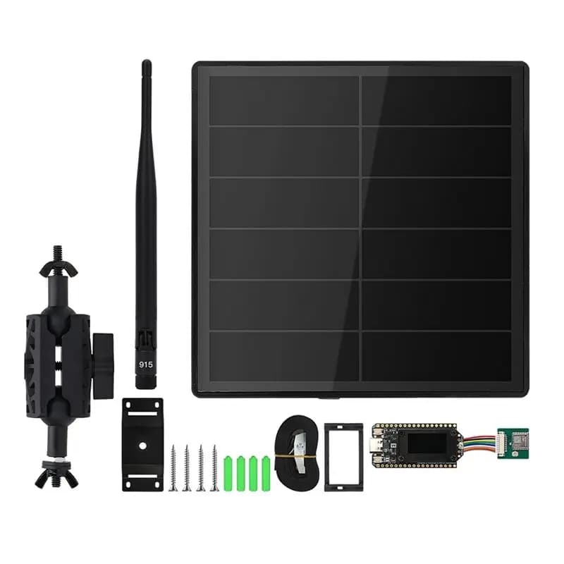 Ripetitore di Rete Mesh D5L a Energia Solare Heltec Lora 32 V4, Nodo ESP32 SX1262 GNSS Wifi BLE 5W, Kit Meshtastic-ABIU