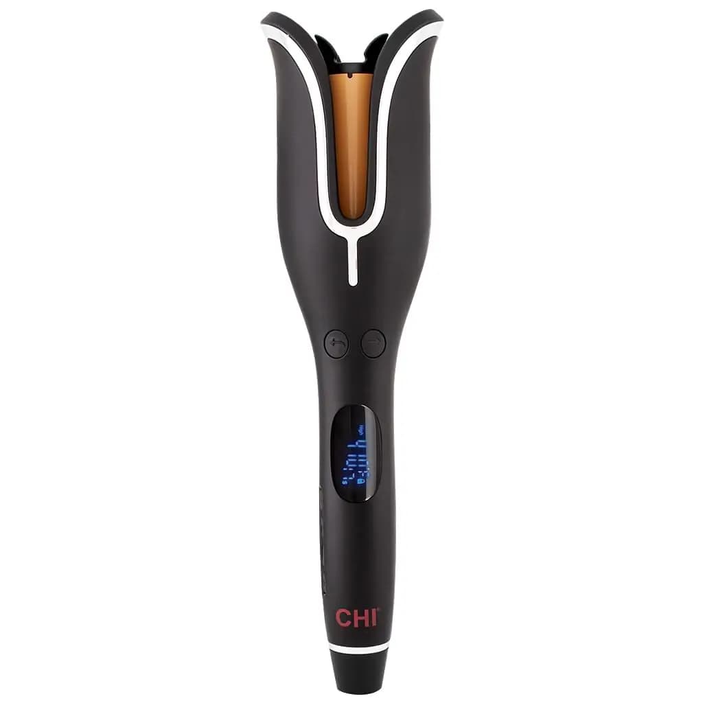 Automatic curling iron with digital temperature control for waves without effort and healthy hair, black onyx