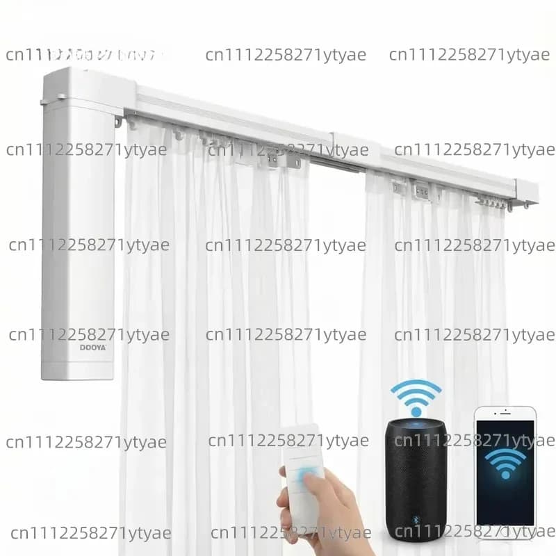 Easy To Install Electric Curtain Track, Ultra-quiet Wireless Motor Curtain Track, Suitable for Office