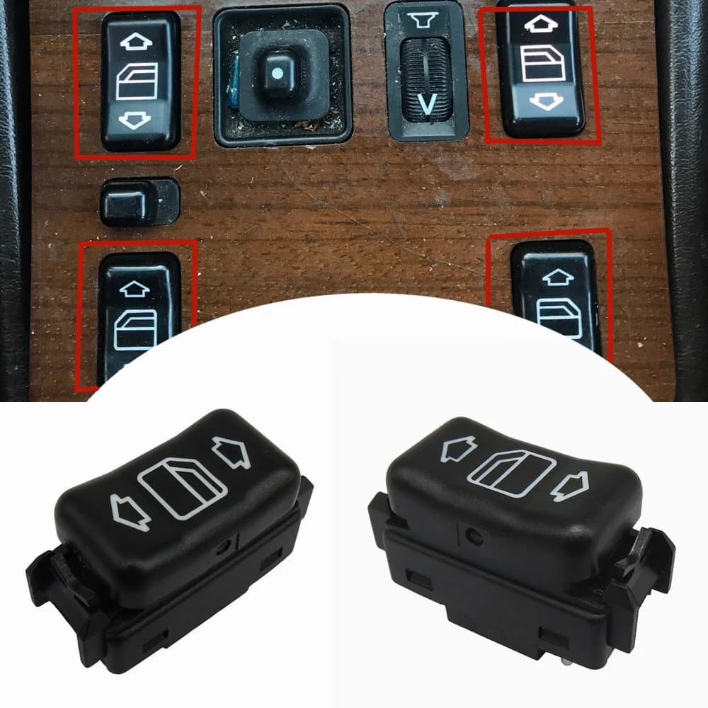 Interruttore alzacristallo elettrico con controllo principale sinistro o destro per Mercedes per Benz E W124 W126 W201 W463 1248204610 1248204510