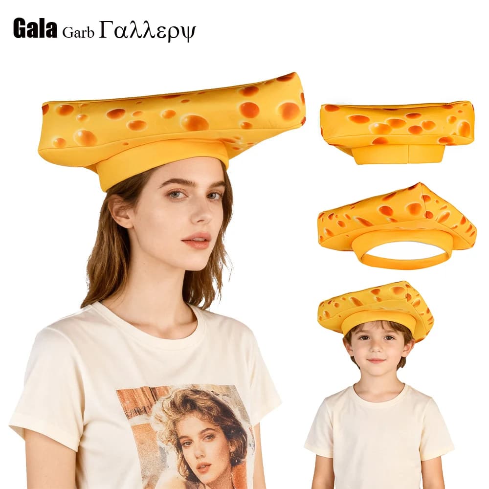 Cosplay Cheesecake Cappello Festa di Carnevale Decorazione Cosplay Divertente Festa di Carnevale Cibo delizioso Gioco di ruolo Berretto Puntelli da tiro