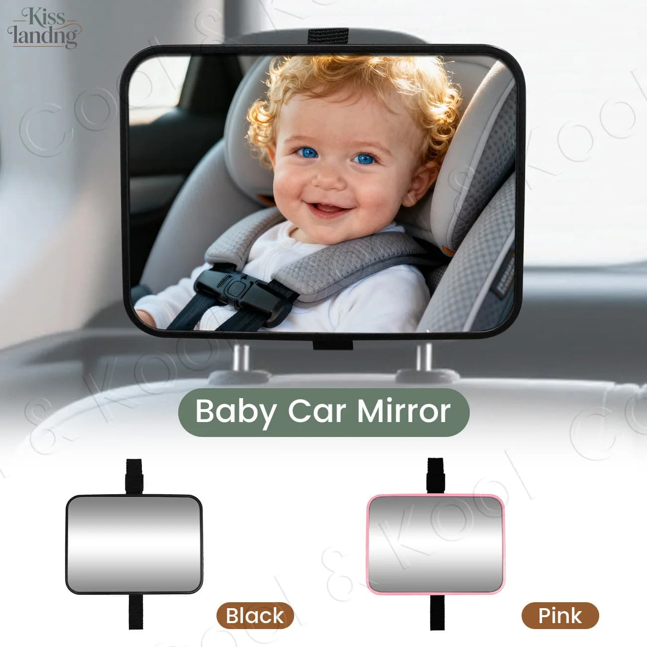 Specchietto universale per auto per bambini, retrovisore grandangolare per un facile monitoraggio del neonato con retroviso posteriore