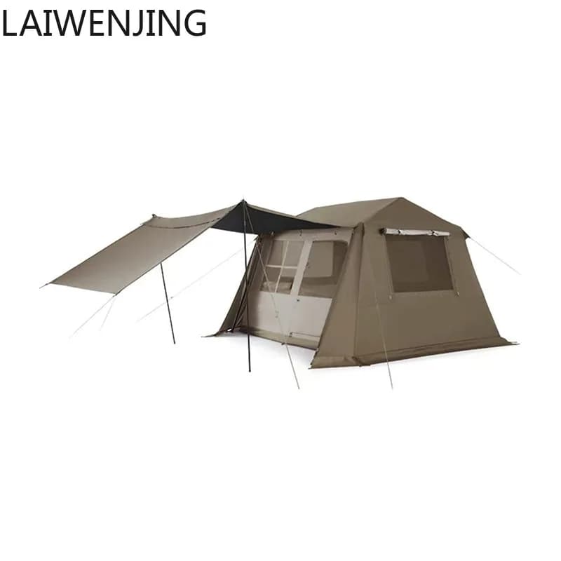 HLZ tenda da campeggio portatile due stanze e una sala da campeggio in vinile apertura rapida automatica pieghevole ispessimento antipioggia