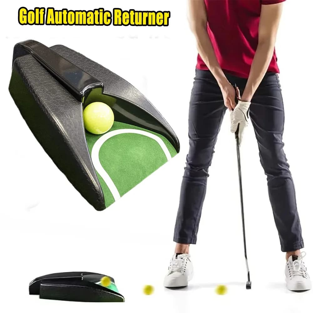 Macchina automatica per il ritorno delle palline da golf, allenatore per il putting, accessorio per la pratica del golf con ritorno automatico, per uso interno ed esterno.