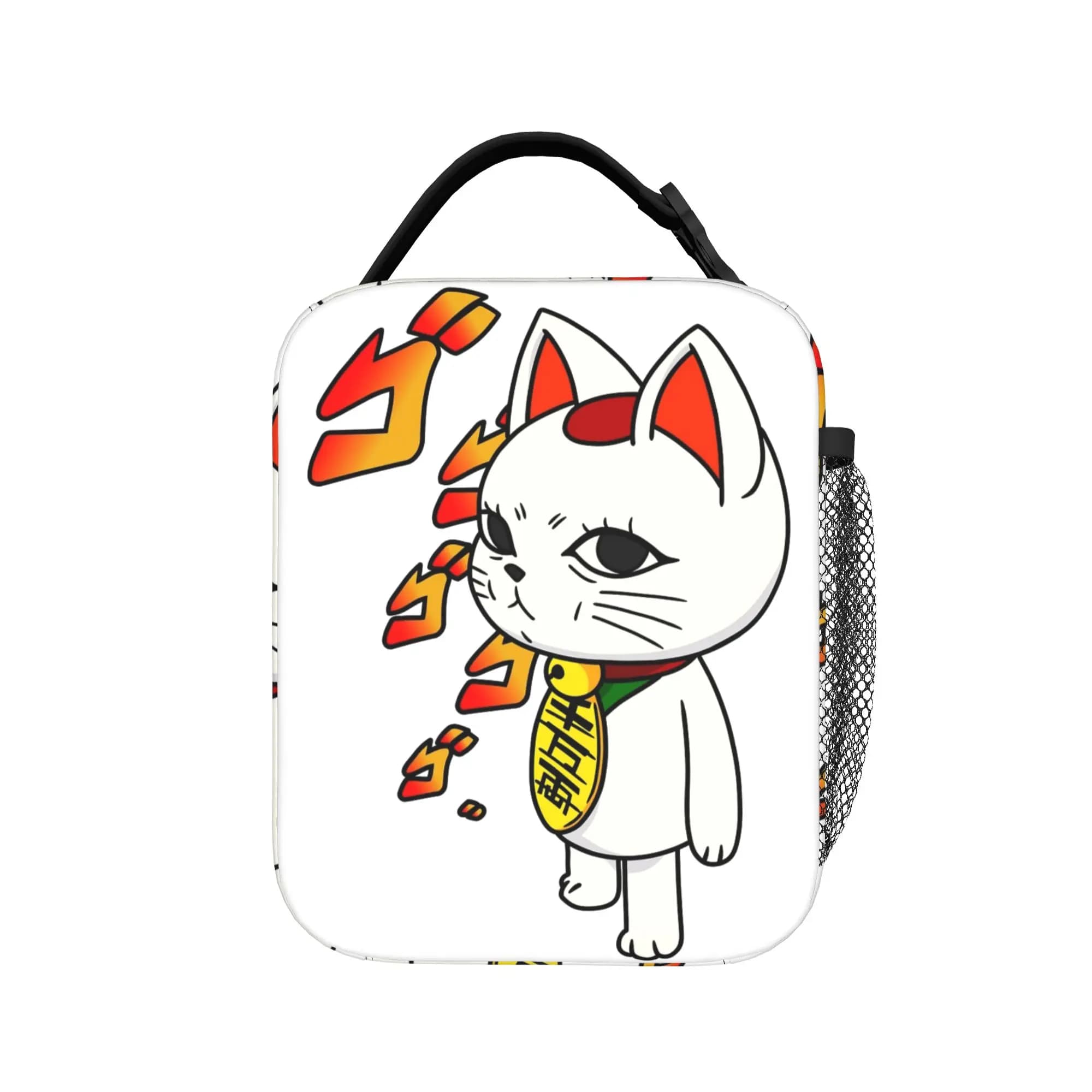 Dandadan Turbo Granny Cat Thermal Insulated Lunch Bags for Travel Portable Bento Box Cooler Thermal Lunch Boxes