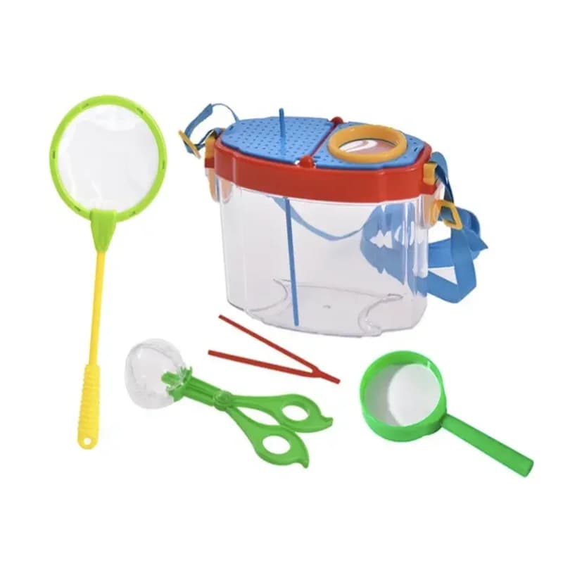 Scatola di osservazione degli insetti Trasparente raccogliere set di giocattoli da esterno Cattura la crescita Scien Esplorazione naturale Strumenti per bambini Giocattolo educativo