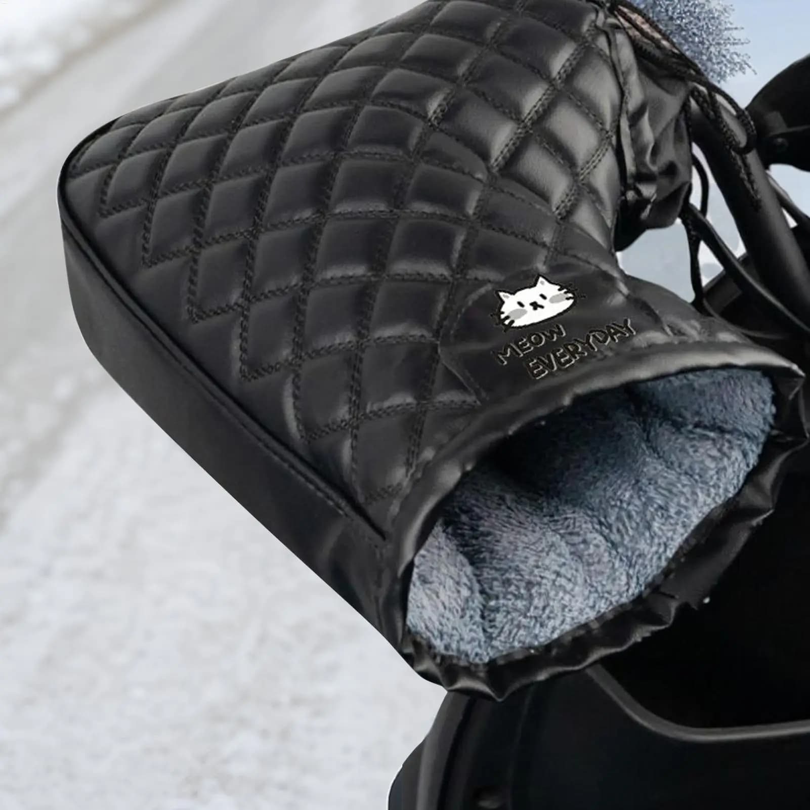 Handlebar Gloves for Winter Bike Waterproof Sleeves to Keep Hot Windproof Scooter Gloves For Outdoor Cycling in Cold Time