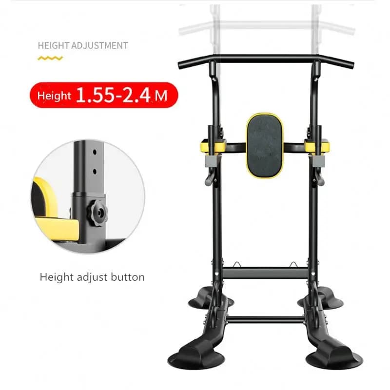 Power Tower with Traction Bar, Commercial and Domestic Fitness Equipment for Full Body Training
