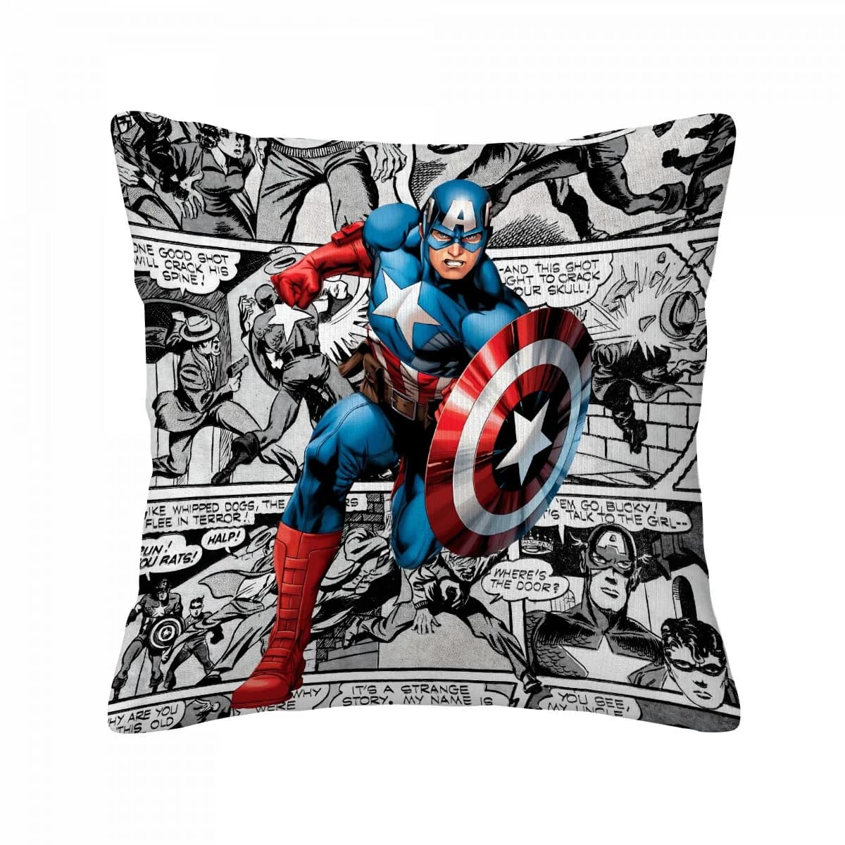 Captain America Pillowcase Pillow Covers Decorative Cushions Cover Things for the Room Home Decor Items Anime Personalized Gifts
