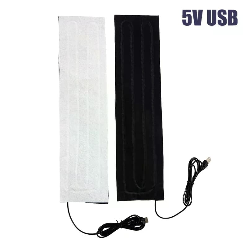 1PC 5V USB Scaldamani in fibra di carbonio Riscaldatore elettrico Pellicola a infrarossi Febbre invernale Tappetino termico portatile per la stagione fredda