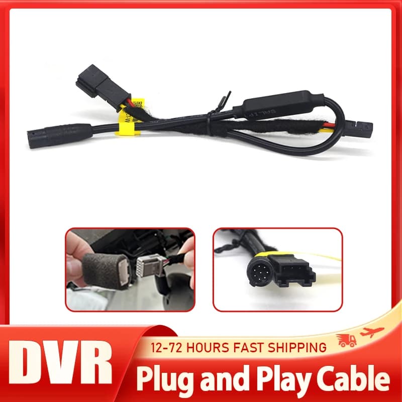 Plug and Play Rain sensor DVR power cord for car Dash Cam for VW and Skoda, Easy to install for Volkswagen and Skoda All models