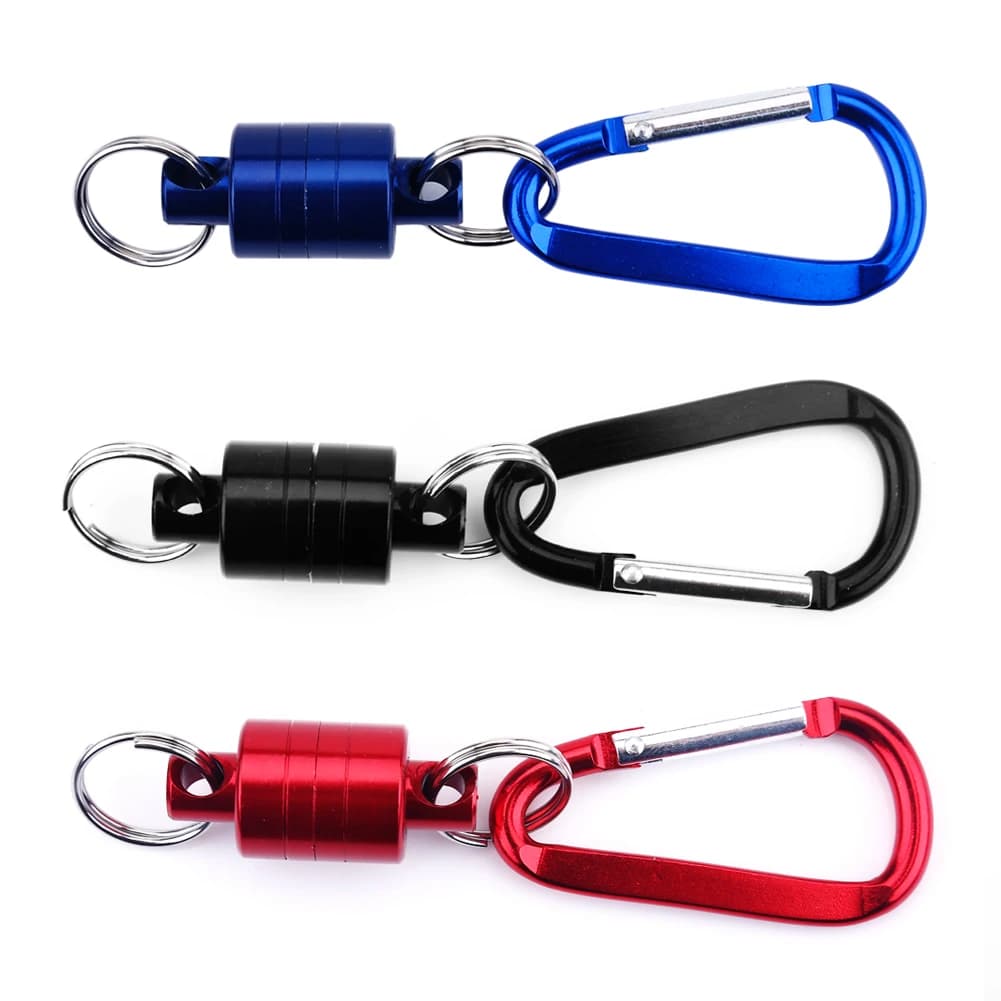 Supporto Magnetico per Rete da Pesca, Sgancio Rapido, Moschettone per Rete da Pesca a Mosca, Attrezzatura da Pesca
